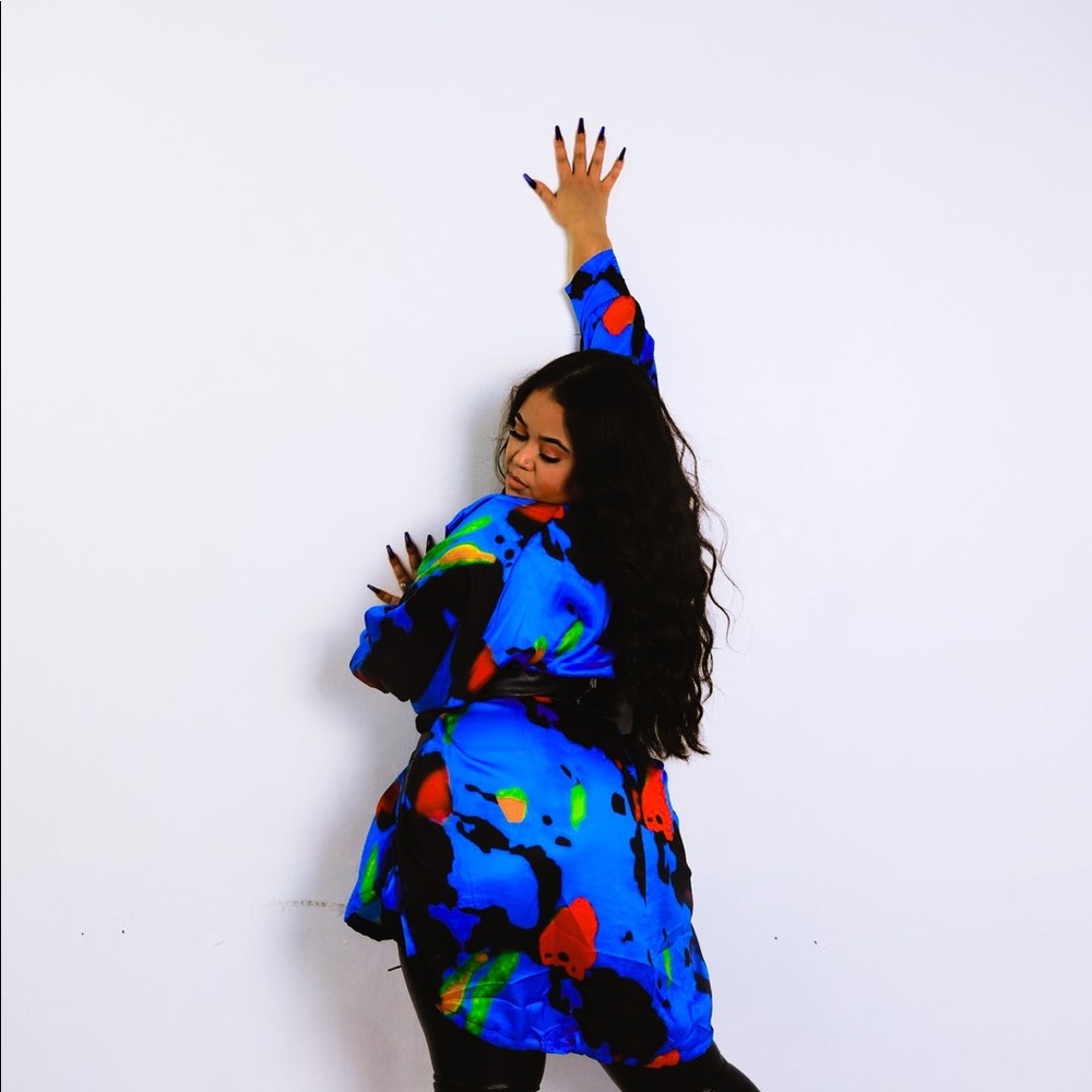 Van Gough Colorful Paint Splatter Women’s Oversize Dress